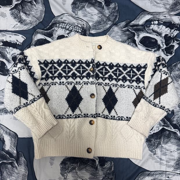 J.ellis 제이엘리스 울혼방 가디건 L사이즈