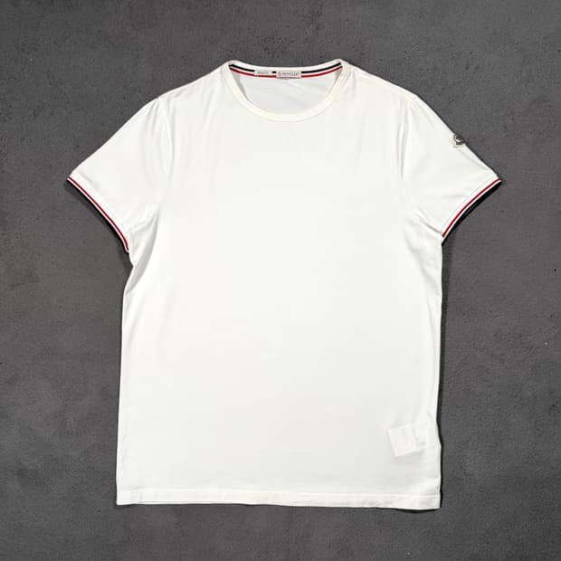Moncler 몽클레어 슬림핏 미니와펜 화이트 반팔