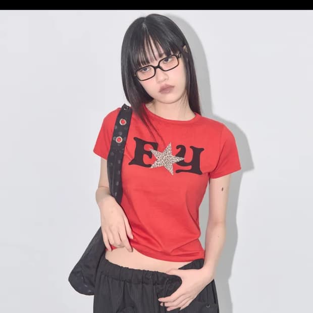 팬시클럽 레오파드 티