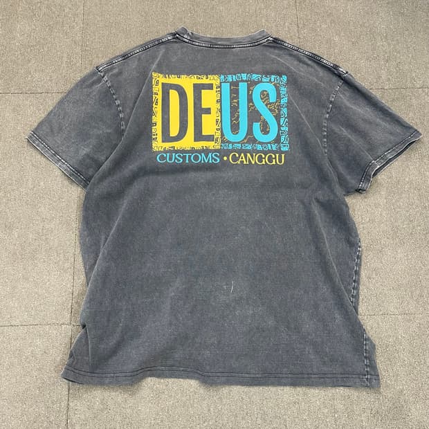 DEUS CUSTOMS 데우스 가먼트다잉 티셔츠 