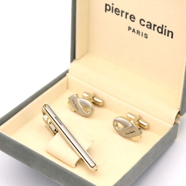 피에르가르뎅 5.5cm A+,A등급 남자 명품 넥타이핀 커프스 세트