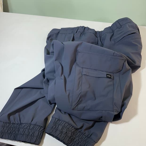 2XL 안다르 진그레이 카고 나일론 조거팬츠