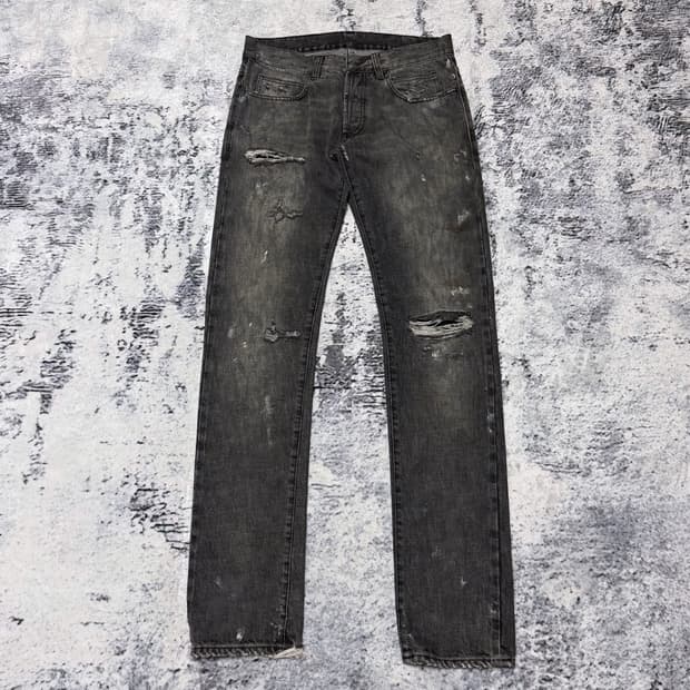 발망 데카르넹 11fw 페인트 셀비지 데님 30