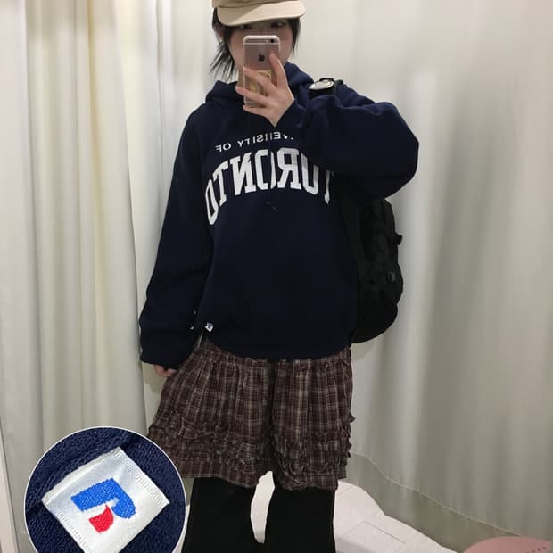 러셀 에슬레틱 후드티셔츠