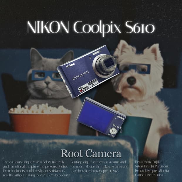 니콘 쿨픽스 S610 + 박스 빈티지 디카 디지털카메라