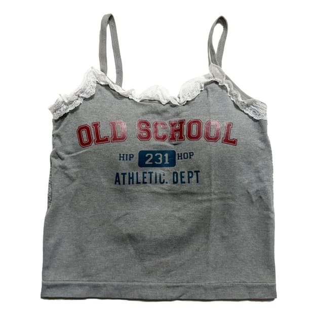 새상품 여자 레이스 캡내장 나시 (그레이)