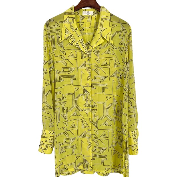 karl lagerfeld maze pattern shirt 