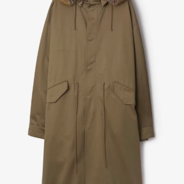 버버리 퍼 코튼 파카