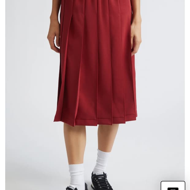 꼼데가르송 걸 플리츠 스커트