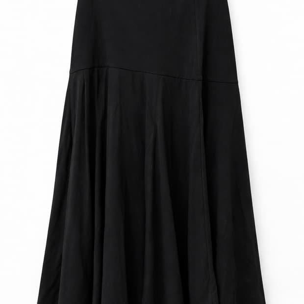 COS 플레어 미디 스커트 블랙 S