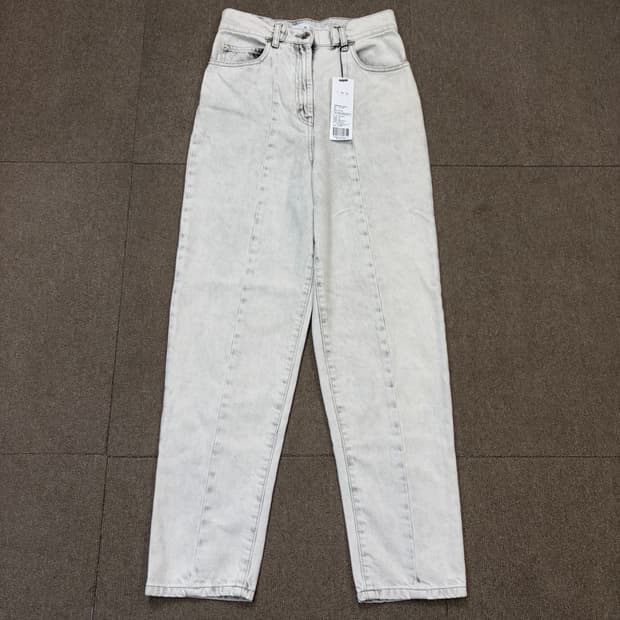 IRO paris 이로 우먼스 하이웨스트 그레이 데님 