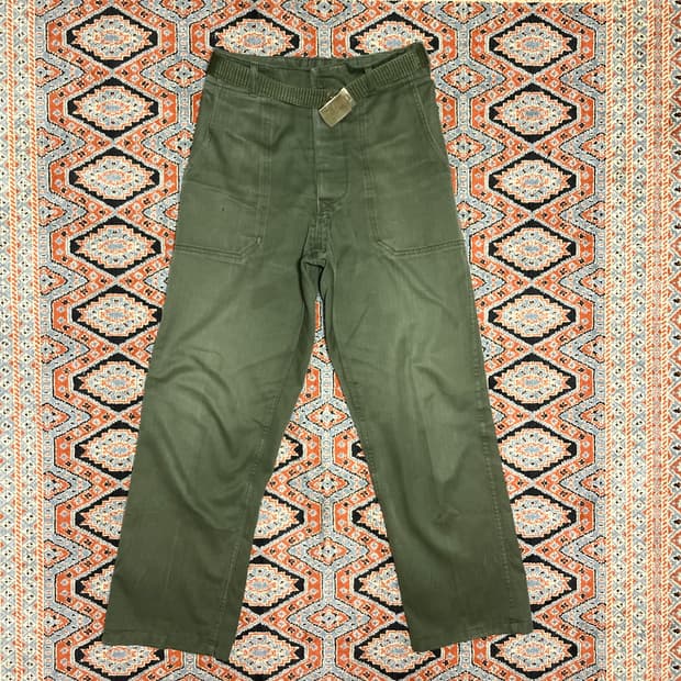  빈티지 밀리터리 카키 팬츠 여성28