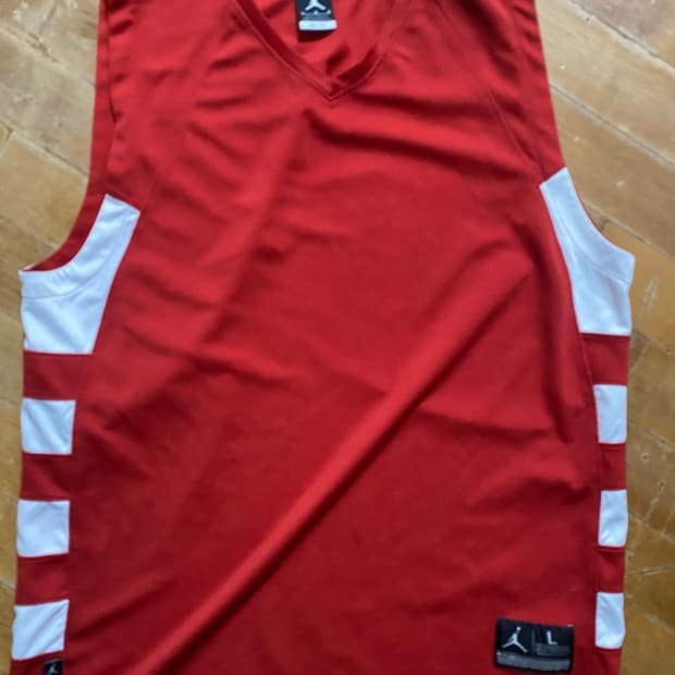 조던 농구 레드 컬러 민소매 L