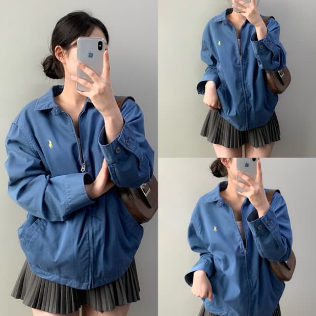 폴로 블루종 자켓