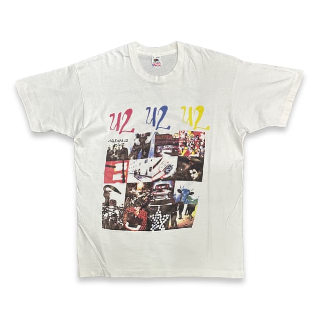 1992' U2 ZOO TV Tour 티셔츠 XL