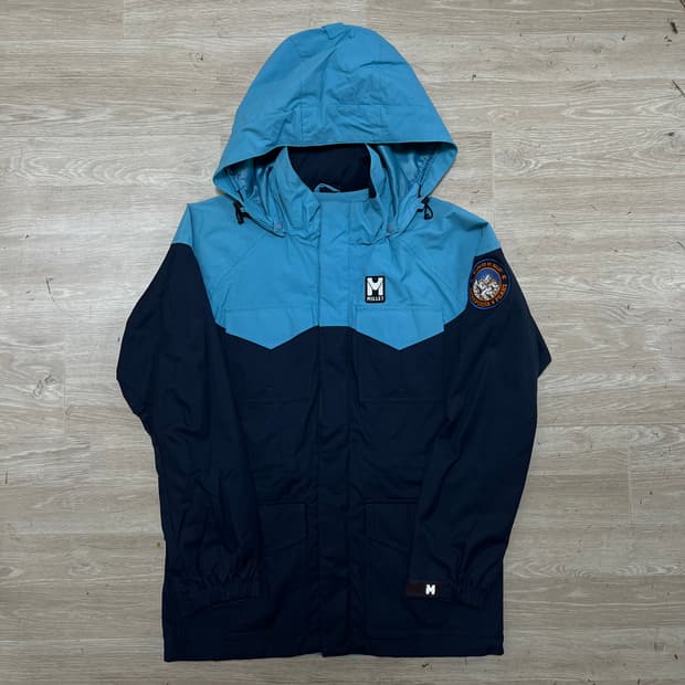 밀레 엠리밋 여성 배색 바람막이 후드자켓 [스카이블루] S/90