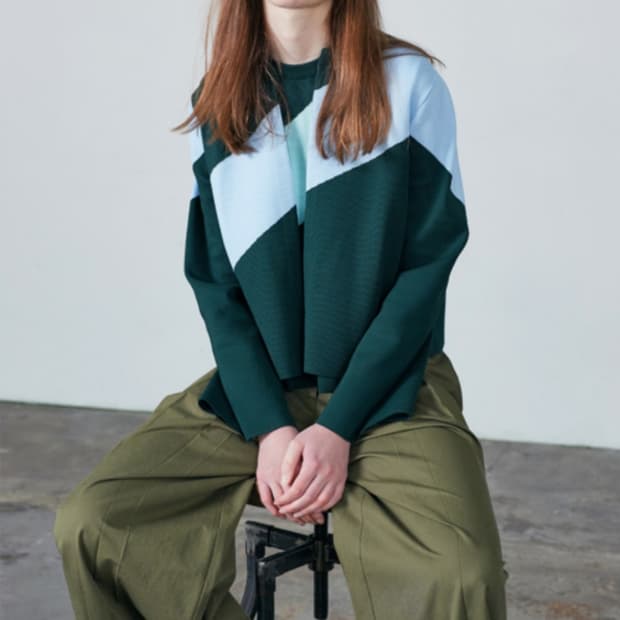 렉토 RECTO 슬리브리스 가디건 set