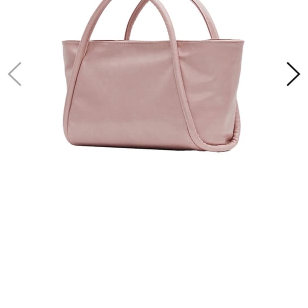 여밈 대퍼백 미니 크링클 핑크