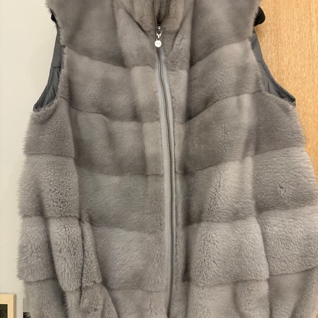 사바티에 밍크 패딩 베스트 