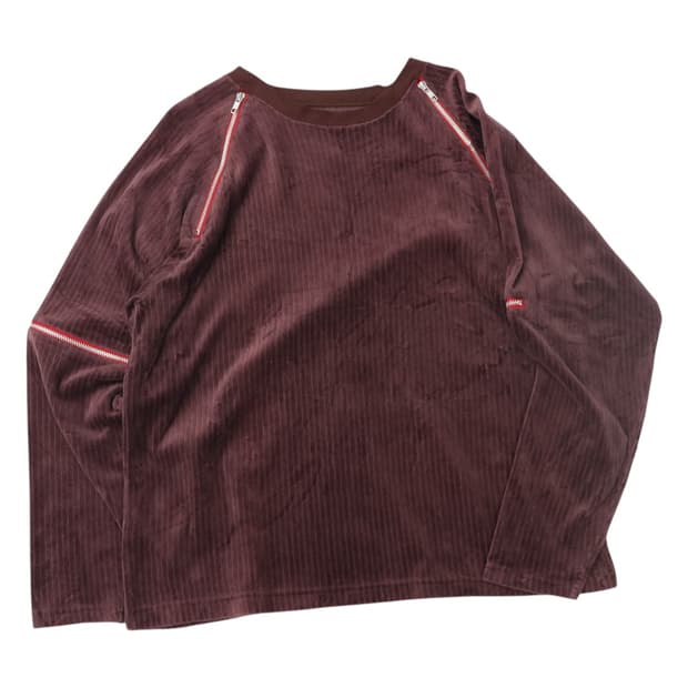 New Model Army 뉴 모델 아미 빈티지 벨루어 지퍼  롱슬리브 