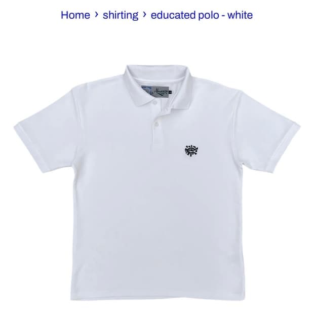 always educate polo white