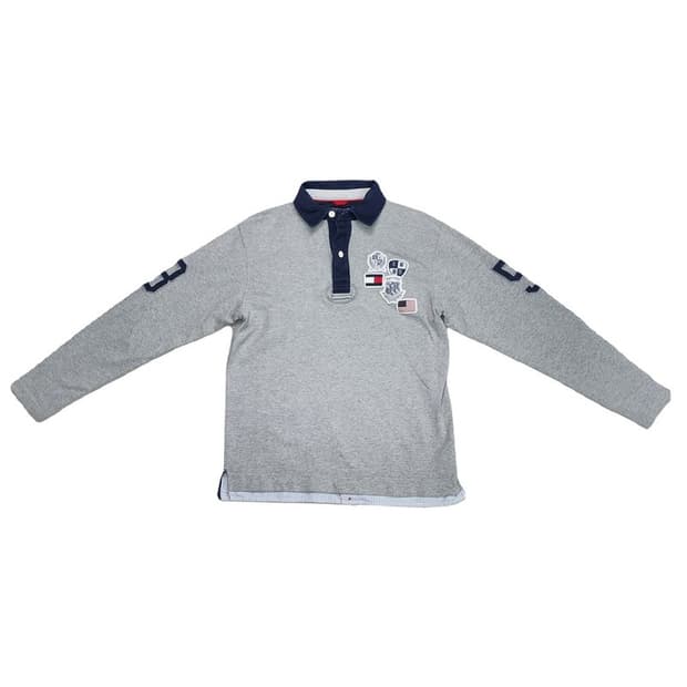 TOMMY HILFIGER 레이어드 카라 긴팔 티 Men M