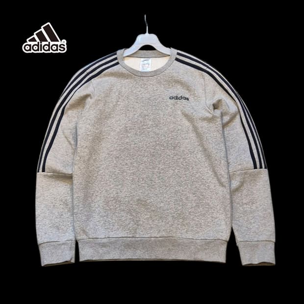 M 아디다스 그레이 맨투맨 