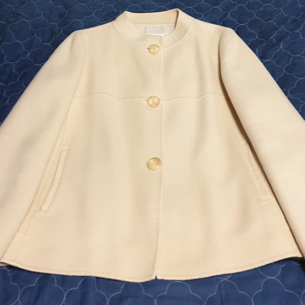 (단종매물) 아이잗바바 뉴욕 핸드메이드 라운드넥 울 자켓 베이지 (66)