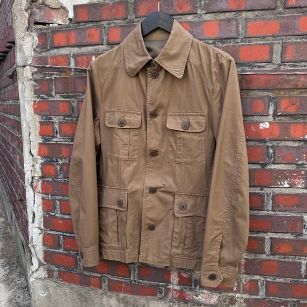 타케오 키쿠치 밀리터리 브라운 자켓 