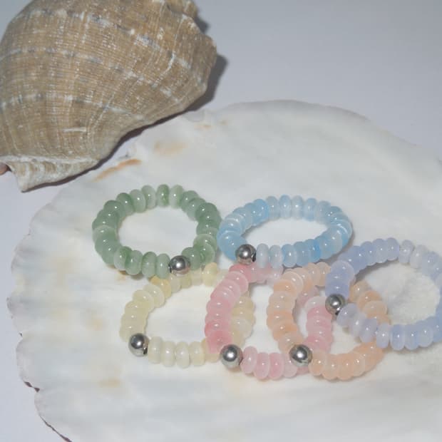 [담슨] 소르베 비즈 반지 Sorbet Bead Ring