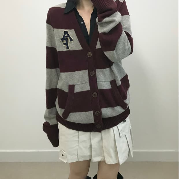 Abercrombie 아베크롬비 프레피 울 가디건
