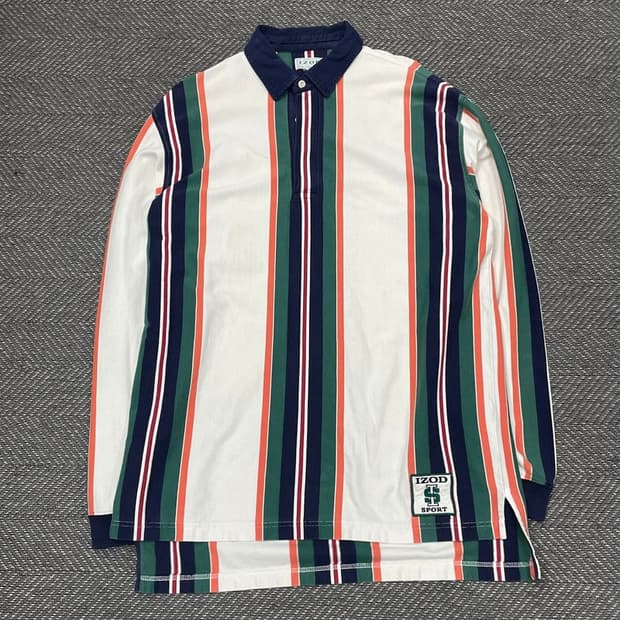 아이조드 스트라이프  럭비티 v0331