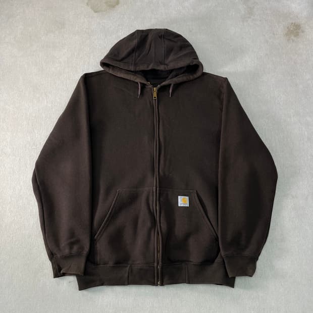 100 칼하트 WIP 브라운 후드집업