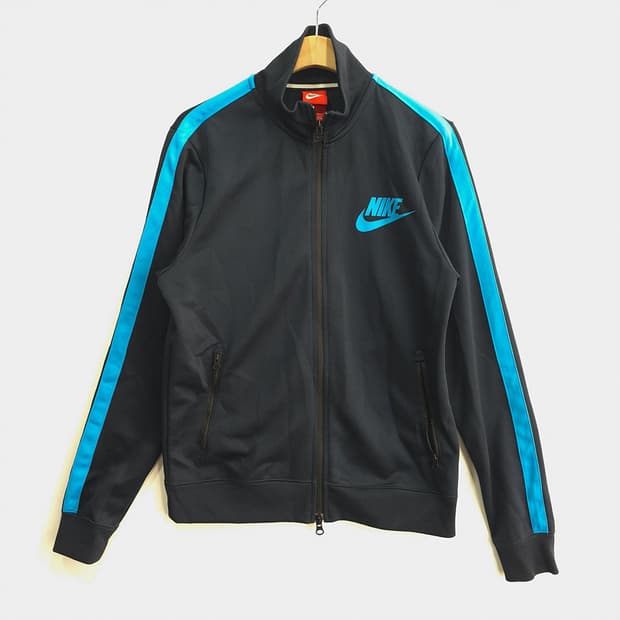 나이키 Nike 트랙 집업 자켓 블랙/블루 M