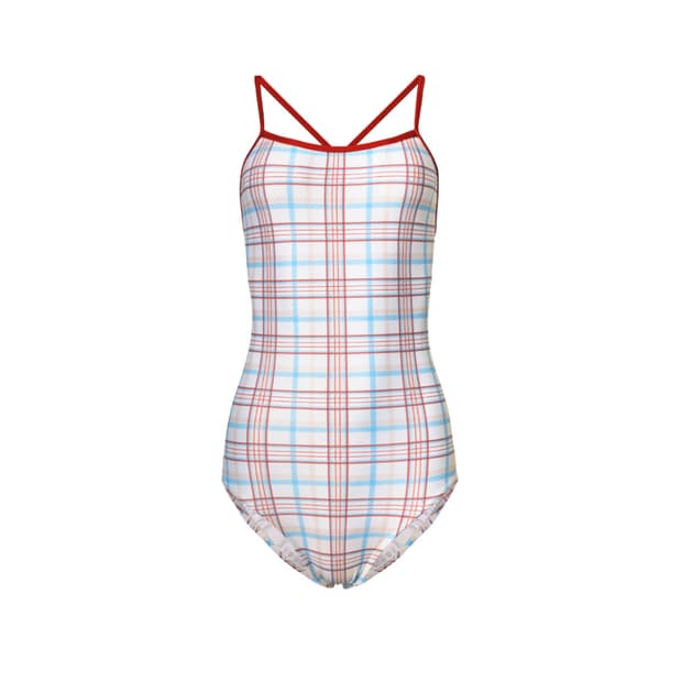 파이시스 Plaid Check One-Piece Swimsuit