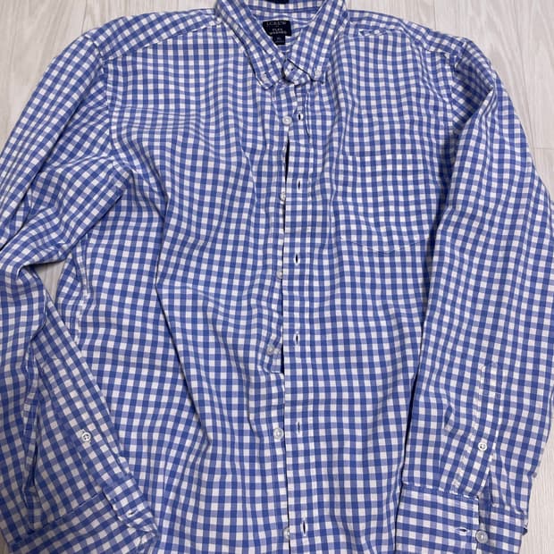 jcrew 제이크루 워시드 깅엄셔츠 XL 100-105