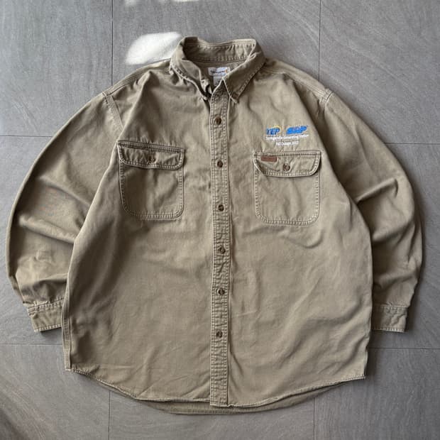 칼하트 오리지널 베이지 긴팔 셔츠 