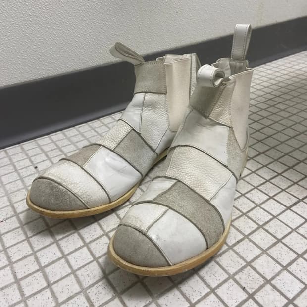 꼼데가르송 옴므 플러스 패치워크 첼시부츠