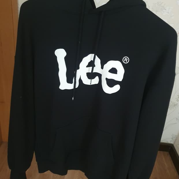 Lee 후드티 블랙 (L)