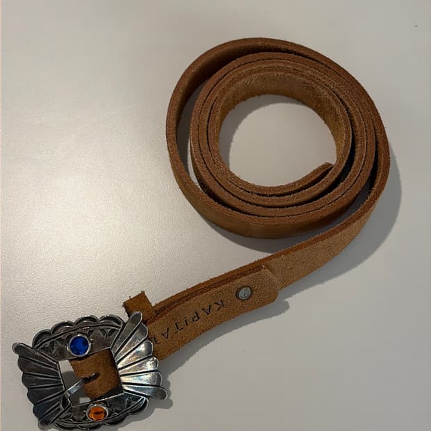 캐피탈 젬스톤 스웨이드 벨트