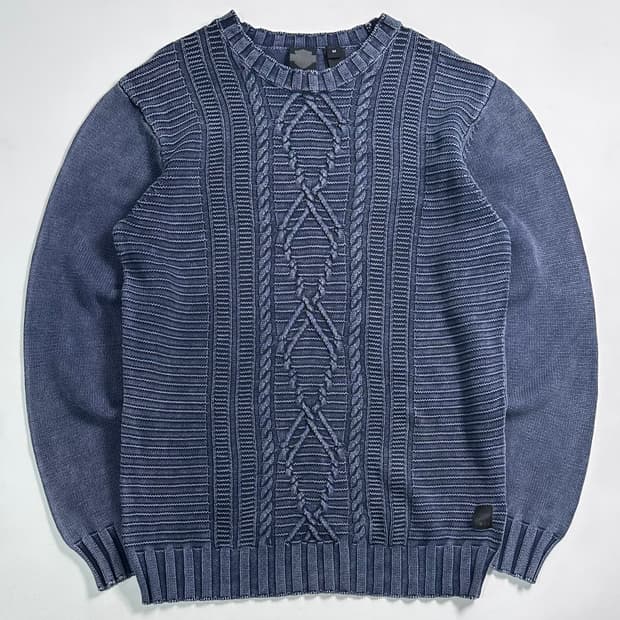 할리데이비슨 피그먼트 코튼 니트