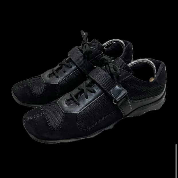 PRADA MESH & LEATHER SNEAKERS