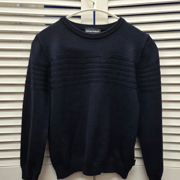 엠포리오아르마니 키즈 버진울 니트 스웨터