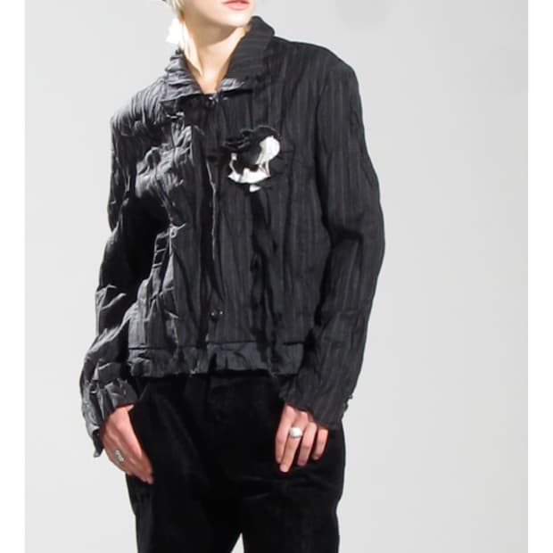 더일마 saints wool crinkled jacket