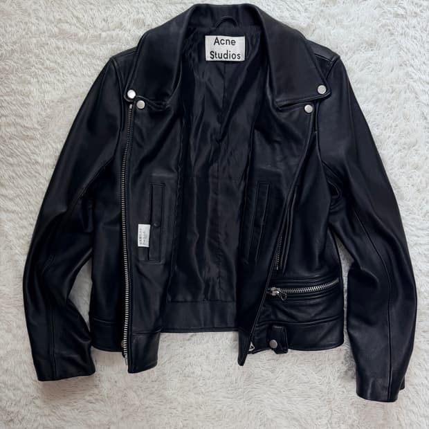 아크네 스튜디오 MINI DASHER 가죽 자켓 38