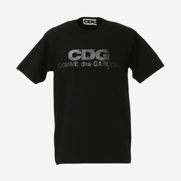 CDG 모노크롬 티셔츠 블랙