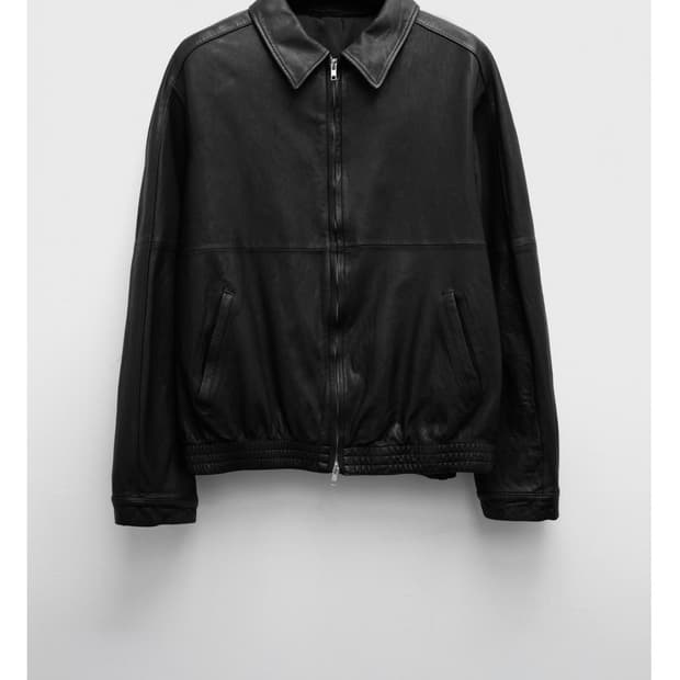 (구매) 유스 워시드 레더 블루종 S