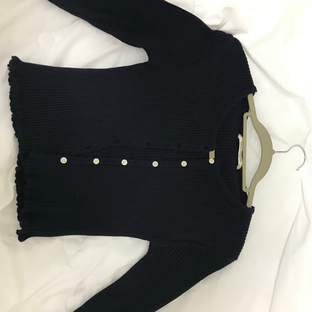 니트가디건 네이비