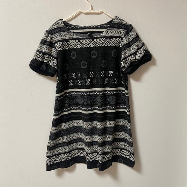 빈티지 모리걸 사와코 보헤미안미니 원피스