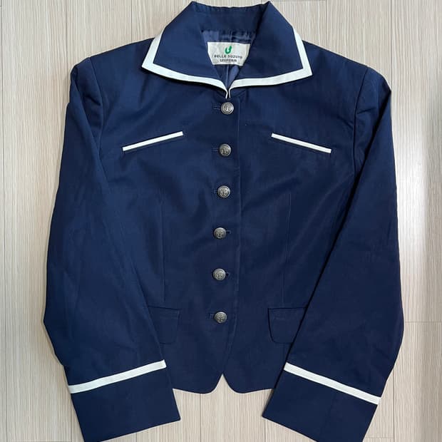 네이비 스즈야유니폼 여성 자켓